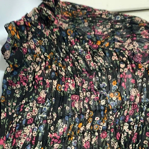 Zara Black Floral Blouse - Picture 5 of 13